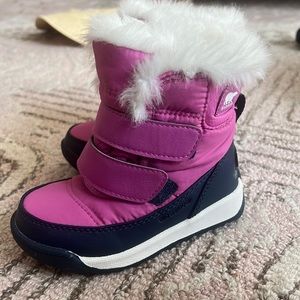 Pink girl Sorel snow boots